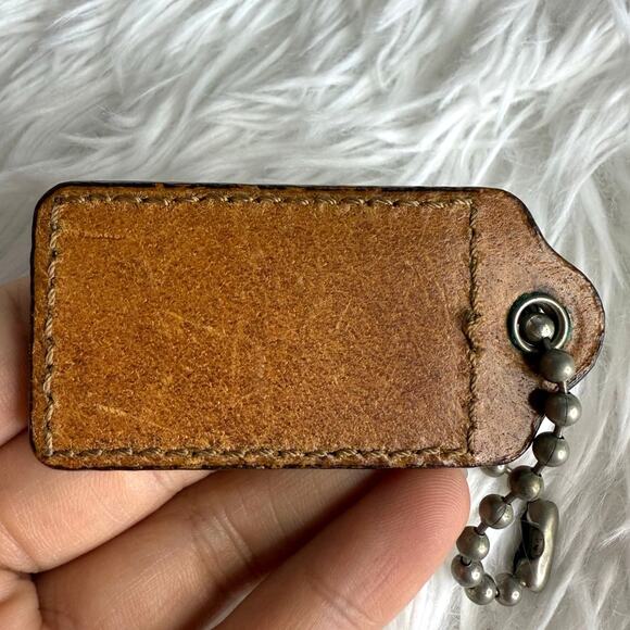 2.5" COACH Fob Bag Charm Hang tag Hangtag - Picture 2 of 2